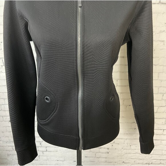 Lole Women Jacket Black Zip Up Moisture Wicking Stretch Soft Shell Pocket Sz L E - Picture 4 of 12